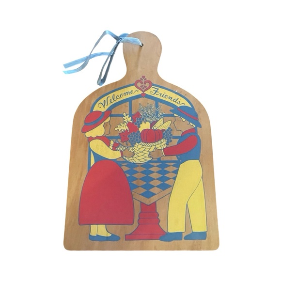 AVON VINTAGE COUNTRY FRIENDS WELCOME WALL PLAQUE 12"X7" - Picture 4 of 5